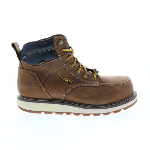Keen Cincinnati 6" Waterproof Boot 1023222 Mens Brown Extra Wide Leather Work Boots