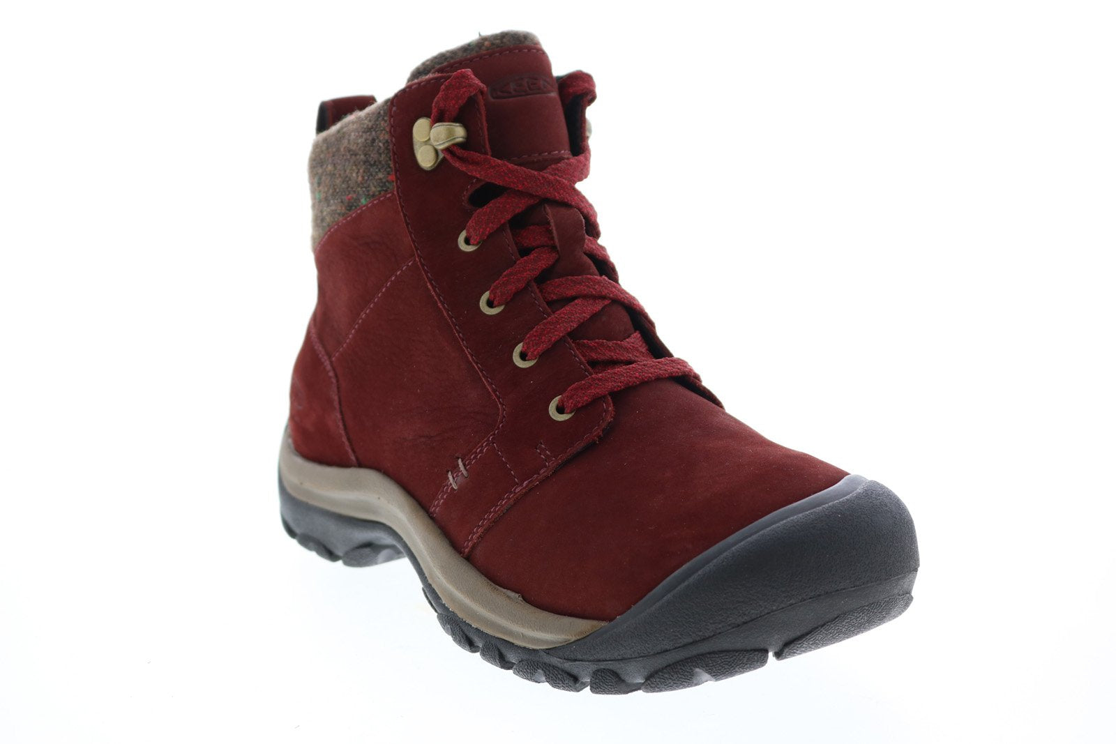 Keen Kaci Ii 1023602 Womens Red Leather Lace Up Hiking Boots Shoes