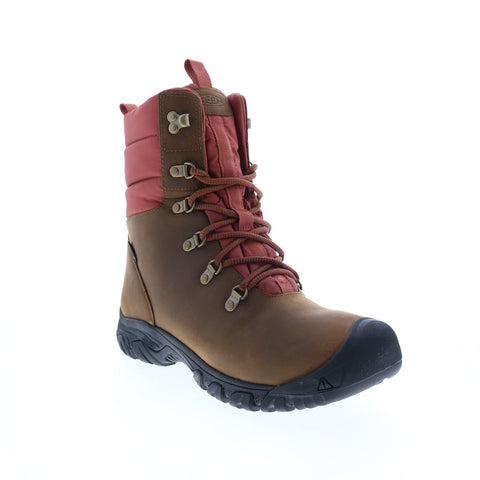 Keen Greta Boot Waterproof 1023607 Womens Brown Leather Lace Up Hiking Boots