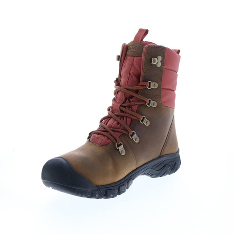 Keen Greta Boot Waterproof 1023607 Womens Brown Leather Lace Up Hiking Boots
