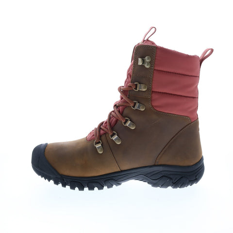 Keen Greta Boot Waterproof 1023607 Womens Brown Leather Lace Up Hiking Boots