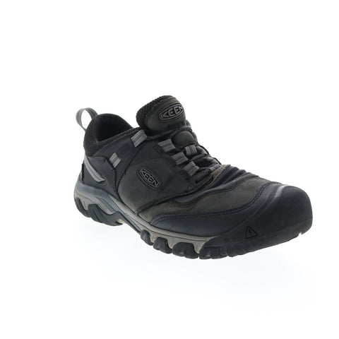 Keen Ridge Flex Waterproof 1024916 Mens Black Leather Athletic Hiking Shoes