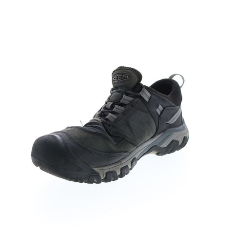 Keen Ridge Flex Waterproof 1024916 Mens Black Leather Athletic Hiking Shoes