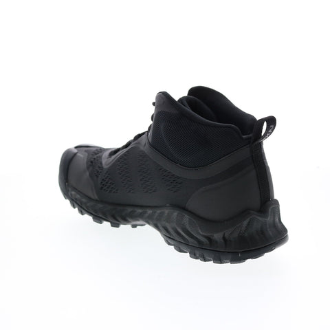 Keen Nxis Speed Mid 1026110 Mens Black Canvas Lace Up Hiking Boots
