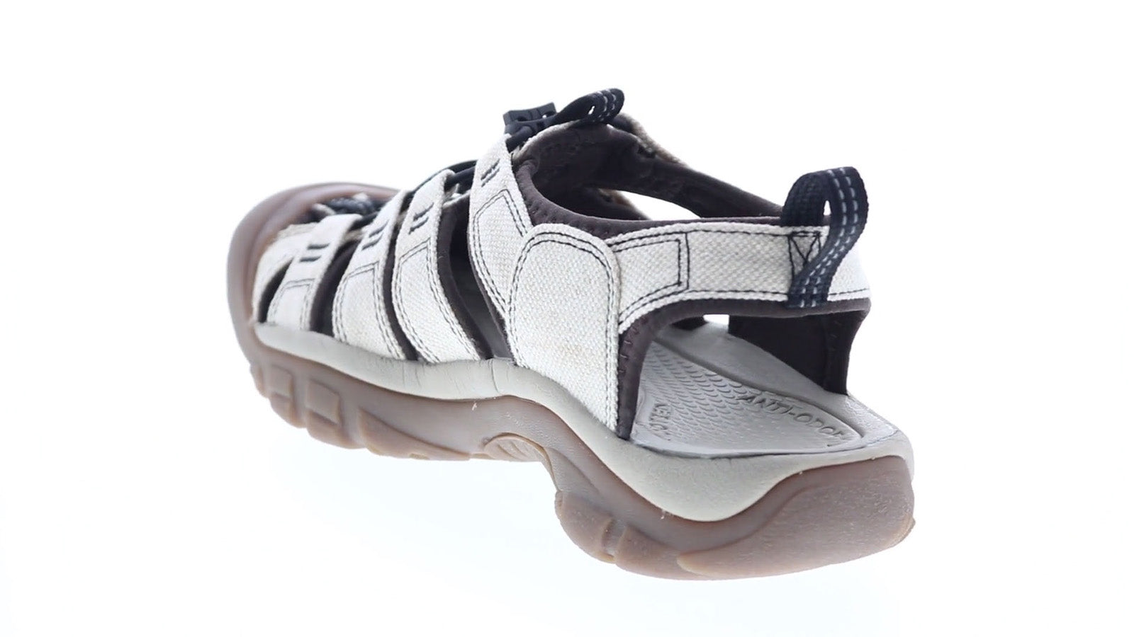 Keen Newport Canvas 1026222 Mens Gray Canvas Slip On Sport Sandals