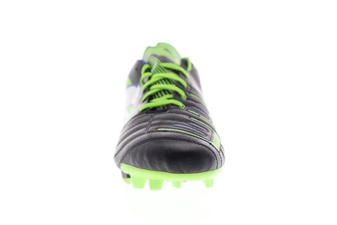 Puma Powercat 4 FG 10280401 Mens Black Leather Athletic Soccer Cleats Shoes