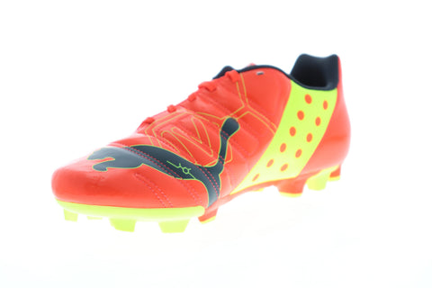 Puma EvoPower 4 FG 10295301 Mens Orange Low Top Athletic Soccer Cleats Shoes