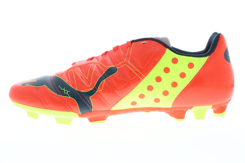 Puma EvoPower 4 FG 10295301 Mens Orange Low Top Athletic Soccer Cleats Shoes