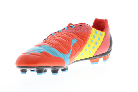 Puma EvoPower Vigor 3 Graphic FG 10318601 Mens Red Athletic Soccer Cleats Shoes