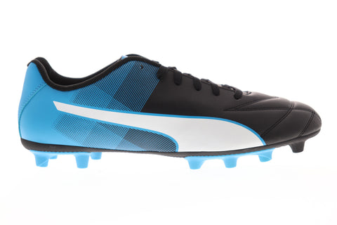 Puma Adreno II FG 10346903 Mens Black Leather Athletic Soccer Cleats Shoes