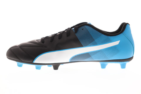 Puma Adreno II FG 10346903 Mens Black Leather Athletic Soccer Cleats Shoes
