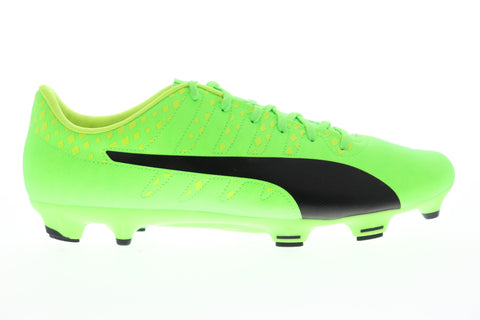 Puma EvoPower 4 FG 10396301 Mens Green Low Top Athletic Soccer Cleats Shoes