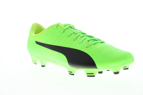 Puma EvoPower 4 FG 10396301 Mens Green Low Top Athletic Soccer Cleats Shoes