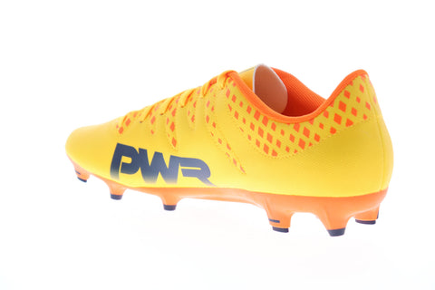 Puma EvoPower 4 FG 10396304 Mens Yellow Low Top Athletic Soccer Cleats Shoes