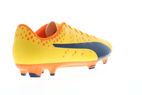 Puma EvoPower 4 FG 10396304 Mens Yellow Low Top Athletic Soccer Cleats Shoes