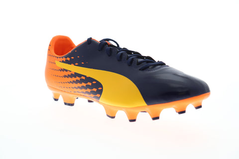 Puma EvoSpeed 17.4 FG 10401704 Mens Blue Low Top Athletic Soccer Cleats Shoes
