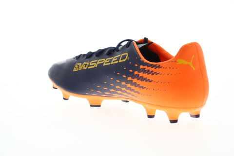 Puma EvoSpeed 17.4 FG 10401704 Mens Blue Low Top Athletic Soccer Cleats Shoes
