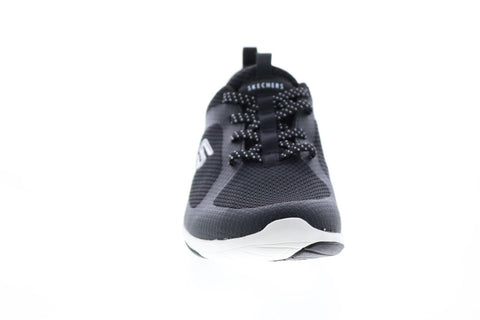 Skechers Lolow 104028 Womens Black Lace Up Lifestyle Sneakers Shoes