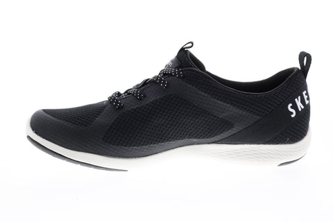 Skechers Lolow 104028 Womens Black Lace Up Lifestyle Sneakers Shoes