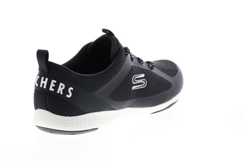 Skechers Lolow 104028 Womens Black Lace Up Lifestyle Sneakers Shoes