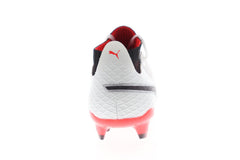 Puma One 17.1 FG 10406201 Mens White Athletic Soccer Cleats Shoes