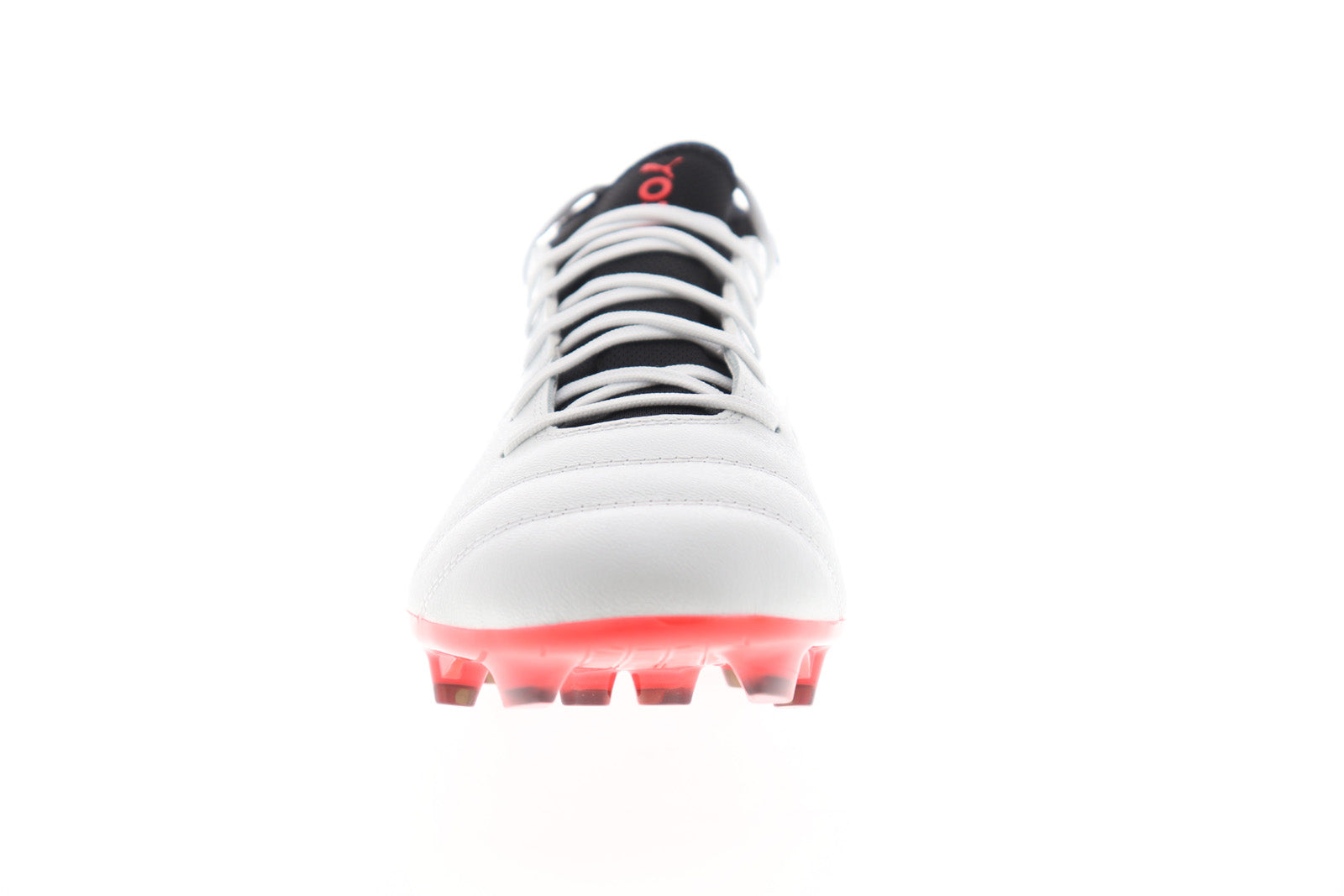 Puma One 17.3 FG 10407401 Mens White Leather Athletic Soccer