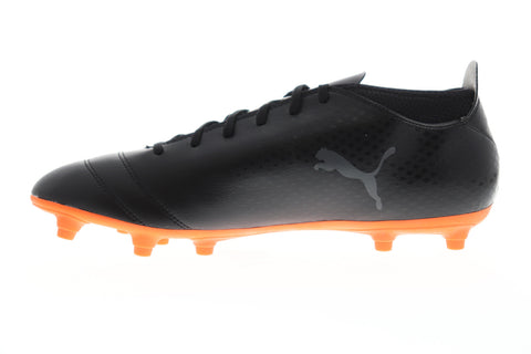 Puma One 17.4 FG 10407502 Mens Black Low Top Athletic Soccer Cleats Shoes