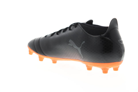 Puma One 17.4 FG 10407502 Mens Black Low Top Athletic Soccer Cleats Shoes