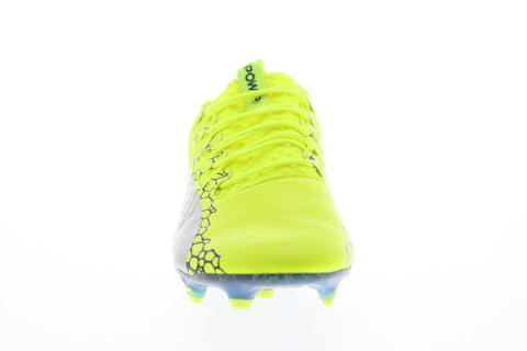 Puma EvoPower Vigor 1 Graphic FG Mens Green Lace Up Athletic Soccer Cleats Shoes