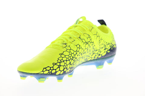 Puma EvoPower Vigor 1 Graphic FG Mens Green Lace Up Athletic Soccer Cleats Shoes