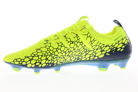 Puma EvoPower Vigor 1 Graphic FG Mens Green Lace Up Athletic Soccer Cleats Shoes