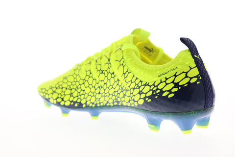 Puma EvoPower Vigor 1 Graphic FG Mens Green Lace Up Athletic Soccer Cleats Shoes