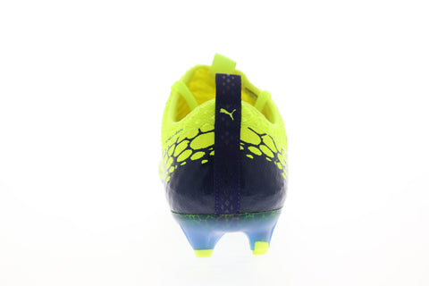 Puma EvoPower Vigor 1 Graphic FG Mens Green Lace Up Athletic Soccer Cleats Shoes