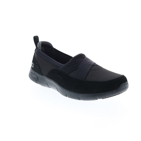 Skechers Arch Fit Refine Oceanic Womens Black Wide 2E Lifestyle Sneakers Shoes