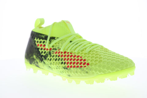 Puma Future 18.2 Netfit MG 10432001 Mens Green Athletic Soccer Cleats Shoes