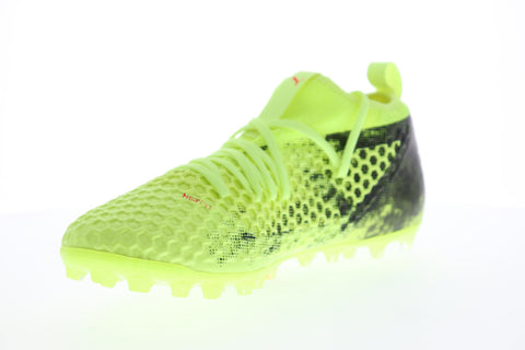 Puma Future 18.2 Netfit MG 10432001 Mens Green Athletic Soccer Cleats Shoes