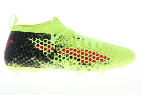 Puma Future 18.2 Netfit FG AG 10432101 Mens Green Athletic Soccer Cleats Shoes