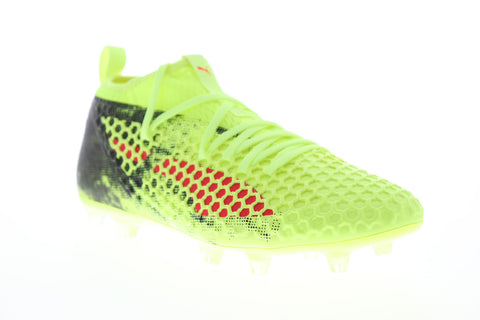 Puma Future 18.2 Netfit FG AG 10432101 Mens Green Athletic Soccer Cleats Shoes