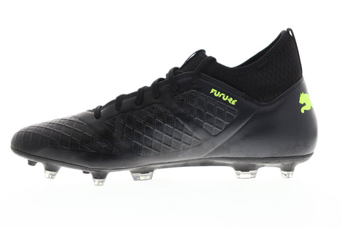 Puma Future 18.3 FG AG 10432802 Mens Black Low Top Athletic Soccer Cleats Shoes