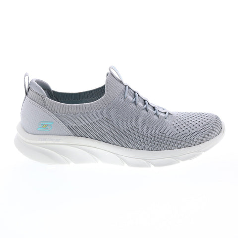 Skechers Relaxed Fit D'Lux Comfort Bonus Prize Womens Gray Sneakers Shoes