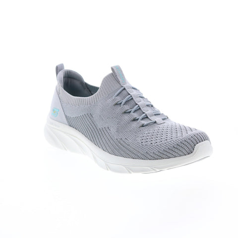 Skechers Relaxed Fit D'Lux Comfort Bonus Prize Womens Gray Sneakers Shoes