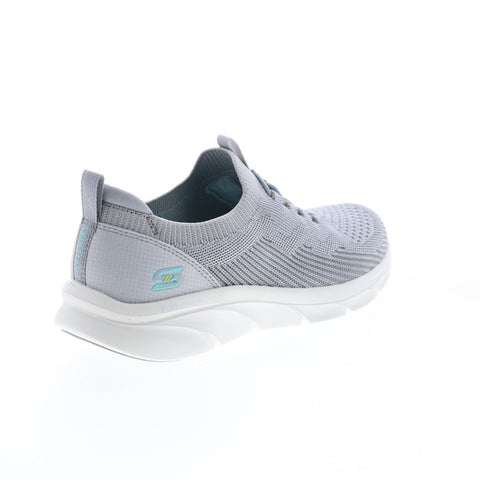 Skechers Relaxed Fit D'Lux Comfort Bonus Prize Womens Gray Sneakers Shoes