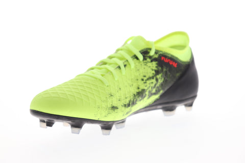Puma Future 18.4 FG AG 10434401 Mens Green Low Top Athletic Soccer Cleats Shoes