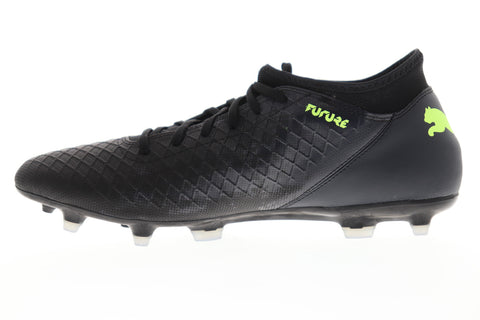 Puma Future 18.4 FG AG 10434402 Mens Black Low Top Athletic Soccer Cleats Shoes