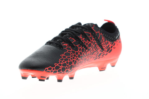 Puma EvoPower Vigor 2 Graphic FG Mens Black Low Top Athletic Soccer Cleats Shoes