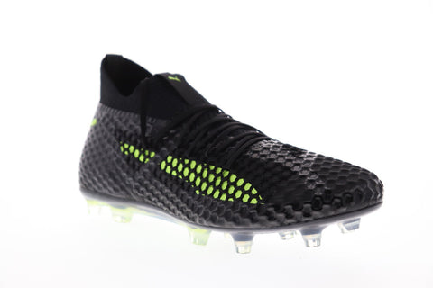 Puma Future 18.1 Netfit Fg Ag Mens Black Mesh & Synthetic Soccer Cleats Shoes