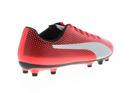 Puma Spirit FG 10449201 Mens Red Geometric Low Top Athletic Soccer Cleats Shoes