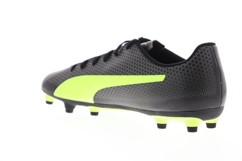 Puma Spirit FG 10449203 Mens Black Low Top Lace Up Athletic Soccer Cleats Shoes