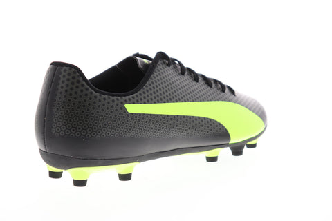 Puma Spirit FG 10449203 Mens Black Low Top Lace Up Athletic Soccer Cleats Shoes