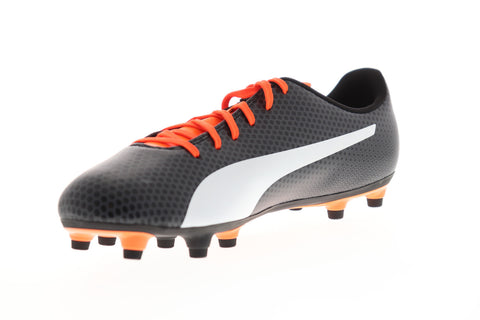 Puma Spirit FG 10449206 Mens Black Low Top Lace Up Athletic Soccer Cleats Shoes